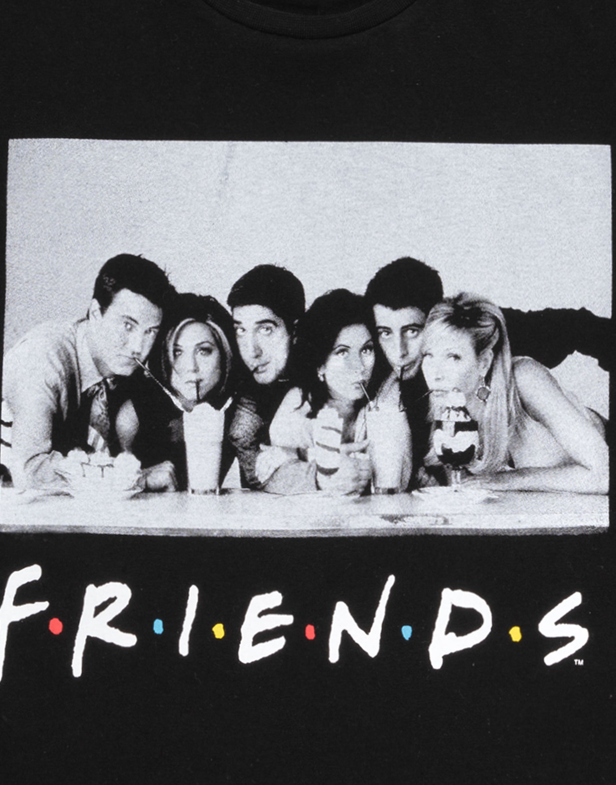 Friends Pyjamas For Girls TV Series Cycling Short & T-Shirt Set - Blac ...