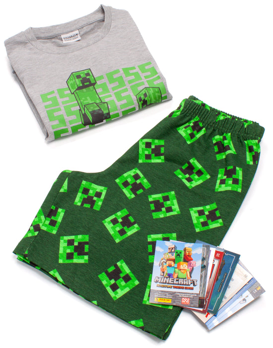 The pyjama set for children and teens comes in sizes 5-6, 7-8, 9-10, 11-12, and 13-14 years offering a comfortable and regular boy fit made for ultimate comfort perfect for everyday gaming and Minecraft dreaming!