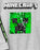 Minecraft Kids Sweatshirt Flip Sequin Green Creeper and Red TNT Jumper - Grey