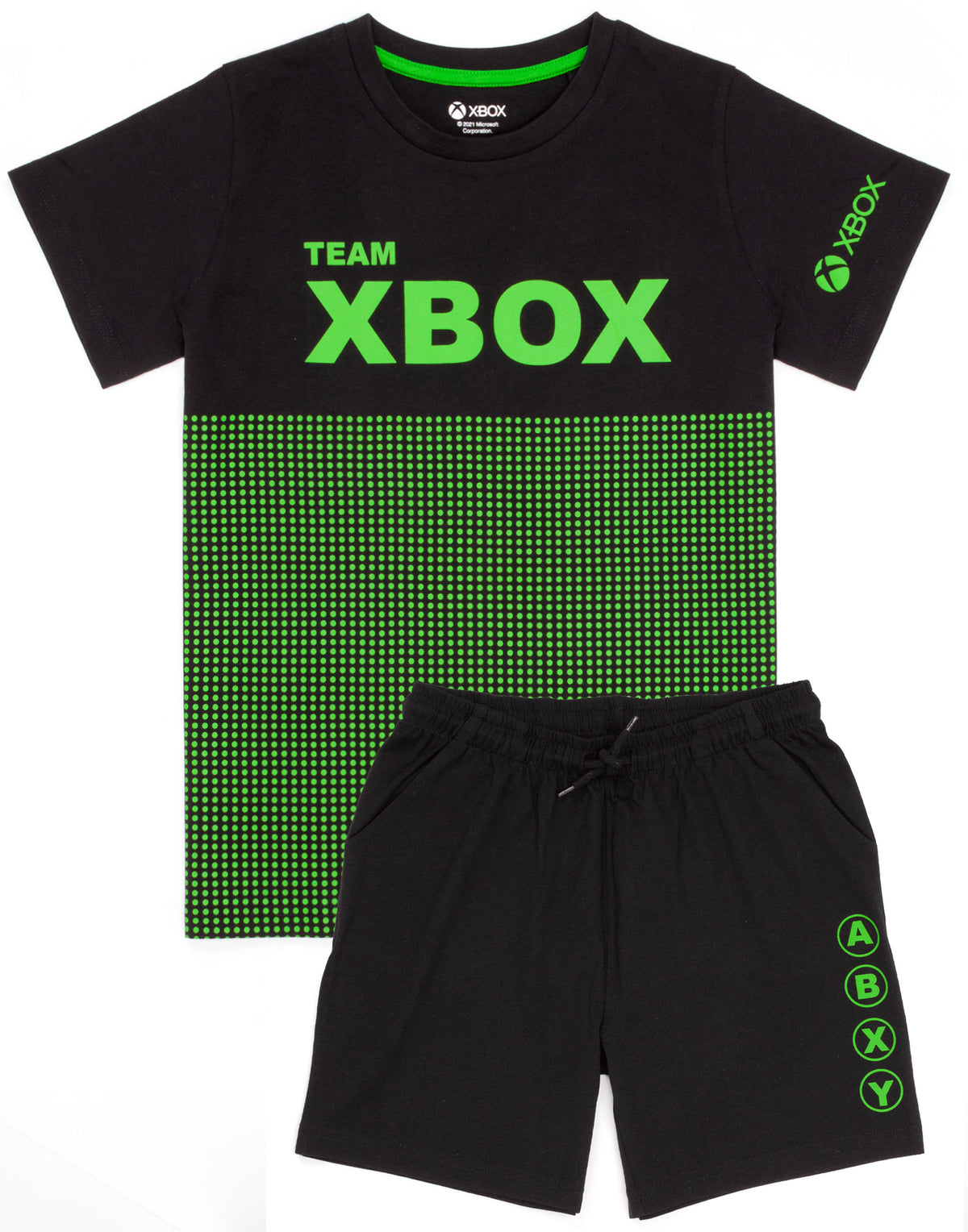Popgear X-Box Controller Boys Long Pyjamas Set Black/Heather Grey Pigiama Bambini e Ragazzi Popgear X-Box Controller Boys Long Pyjamas Set Black/Heather Grey Pigiama Bambini e Ragazzi