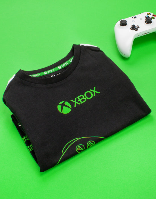 Xbox Controller Boys Gaming T-Shirt Black