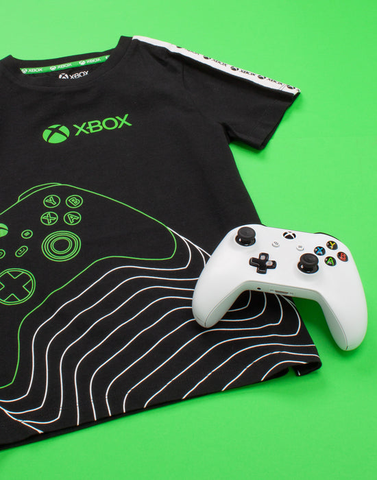 Xbox Controller Boys Gaming T-Shirt Black