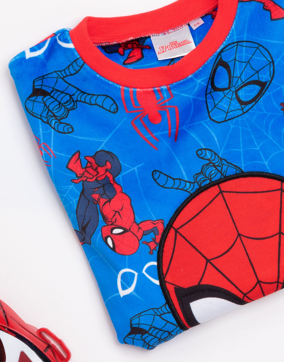 Marvel Spiderman Boys Winter Fleece Pyjama Set – 2-8 Years, Superhero Nightwear Gift
