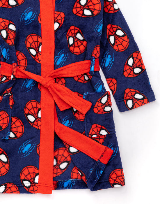Marvel Spider-Man Dressing Gown For Boys Superhero Cosplay - Blue