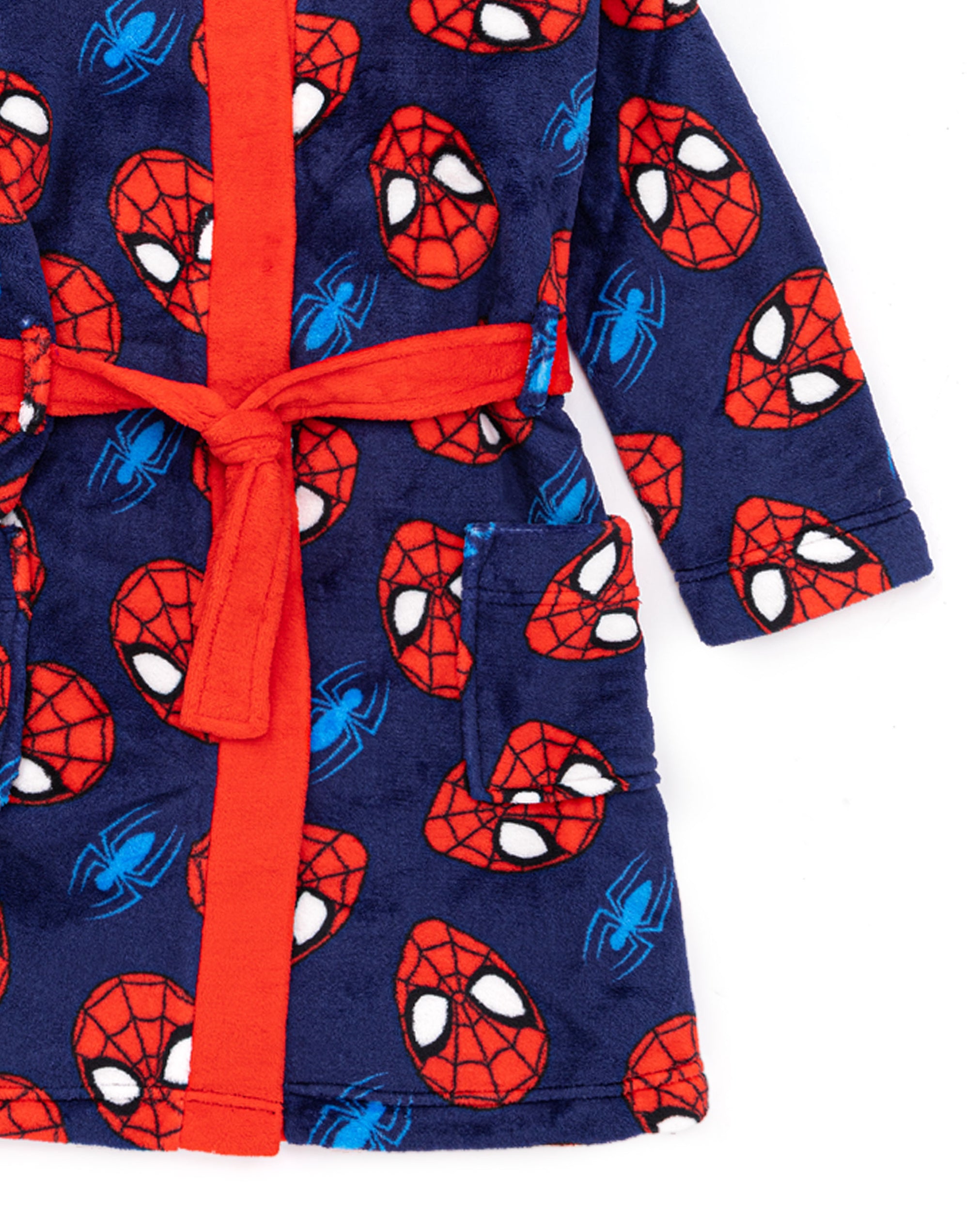 Marvel SpiderMan Dressing Gown For Boys Superhero Cosplay Blue
