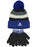 PlayStation Kids Bobble Hat & Gloves Set | Blue Grey Knitted Beanie Gamer Gift For Boys & Girls | Children Game Merchandise One Size Winter Hat
