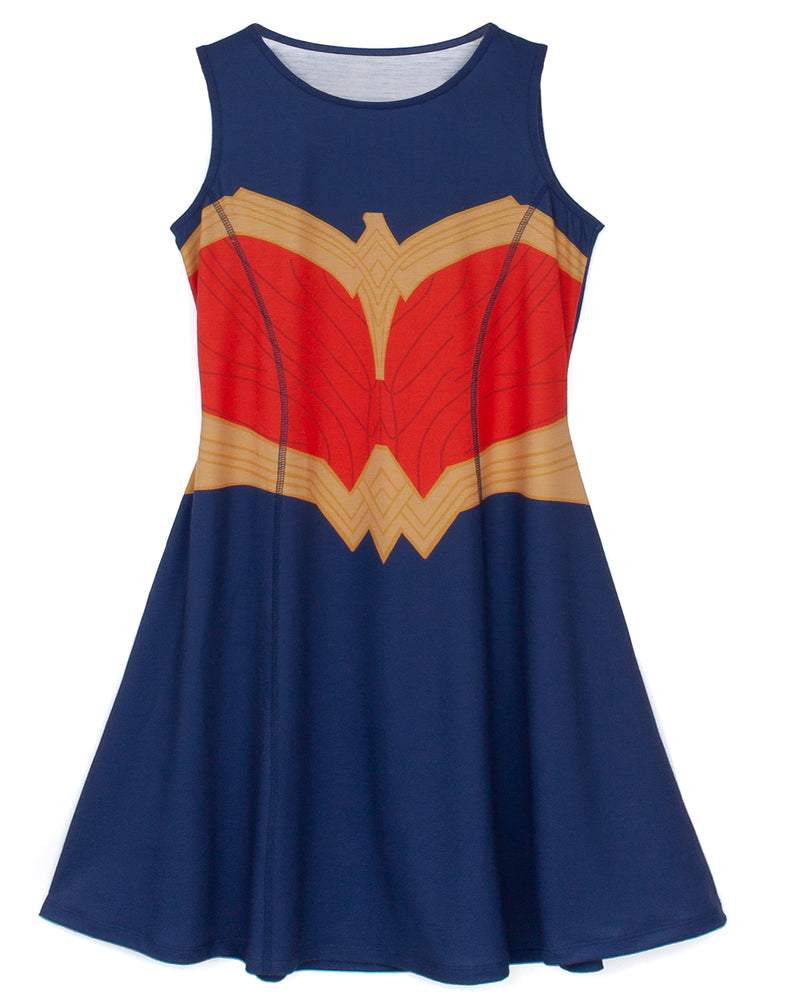 superhero skater dress Superhero America: Women's Athletic Captain Skater Dress