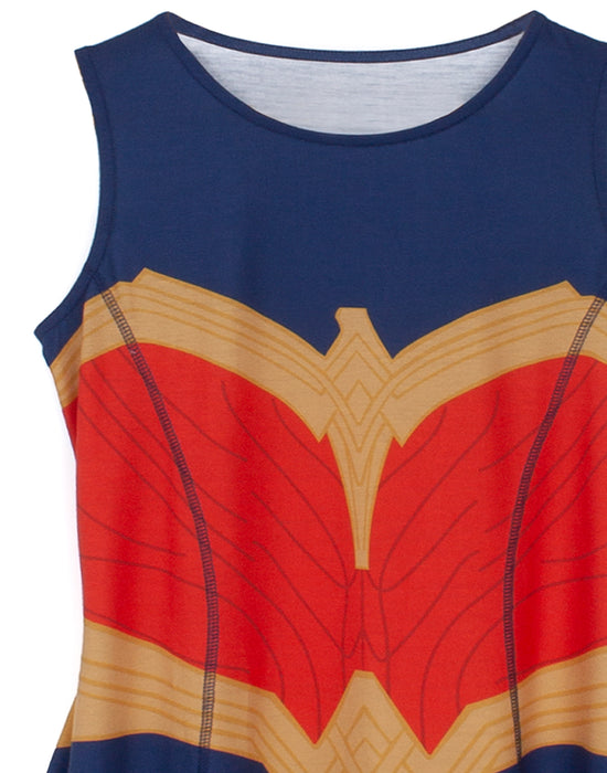 95% POLYESTER & 5% ELASTANE COSPLAY DRESS - The Wonder Woman dress for her is made from polyester and elastane for a cosy, light, and very soft feel. Perfect for Comic Con events, fancy dress parties, Wonder Woman gifts & everyday wear!