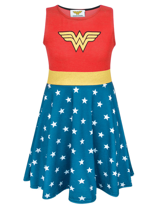 95% POLYESTER & 5% ELASTANE COSPLAY DRESS - The Wonder Woman dress for her is made from polyester and elastane for a cosy, light, and very soft feel. Perfect for Comic Con events, fancy dress parties, Wonder Woman gifts & everyday wear!
