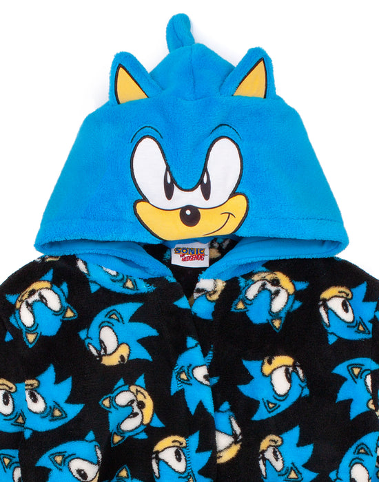  The Sonic kids sleepwear robe comes in sizes; 4-5, 5-6, 6-7, 7-8, 8-9, 9-10 to 11-12 years. They come in a regular boy’s fit and are made for ultimate comfort for them Sonic the Hedgehog dreams with character friends Knuckle, Tails, Amy Rose, Doctor Eggman & more!