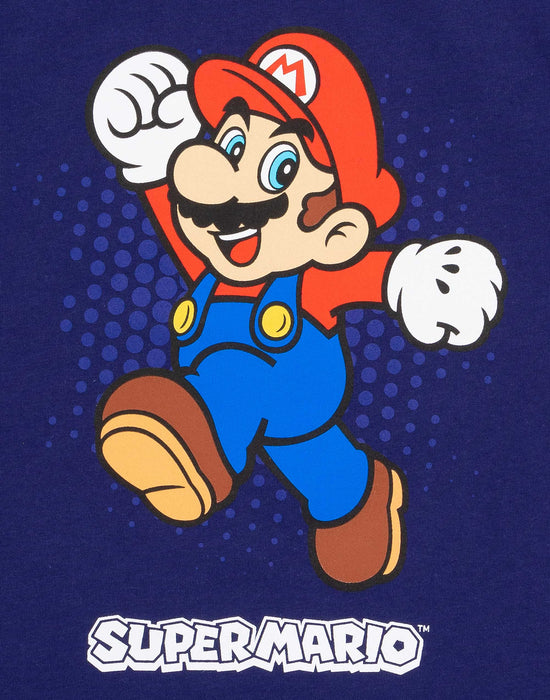 Nintendo Super Mario Boys T-Shirt Blue