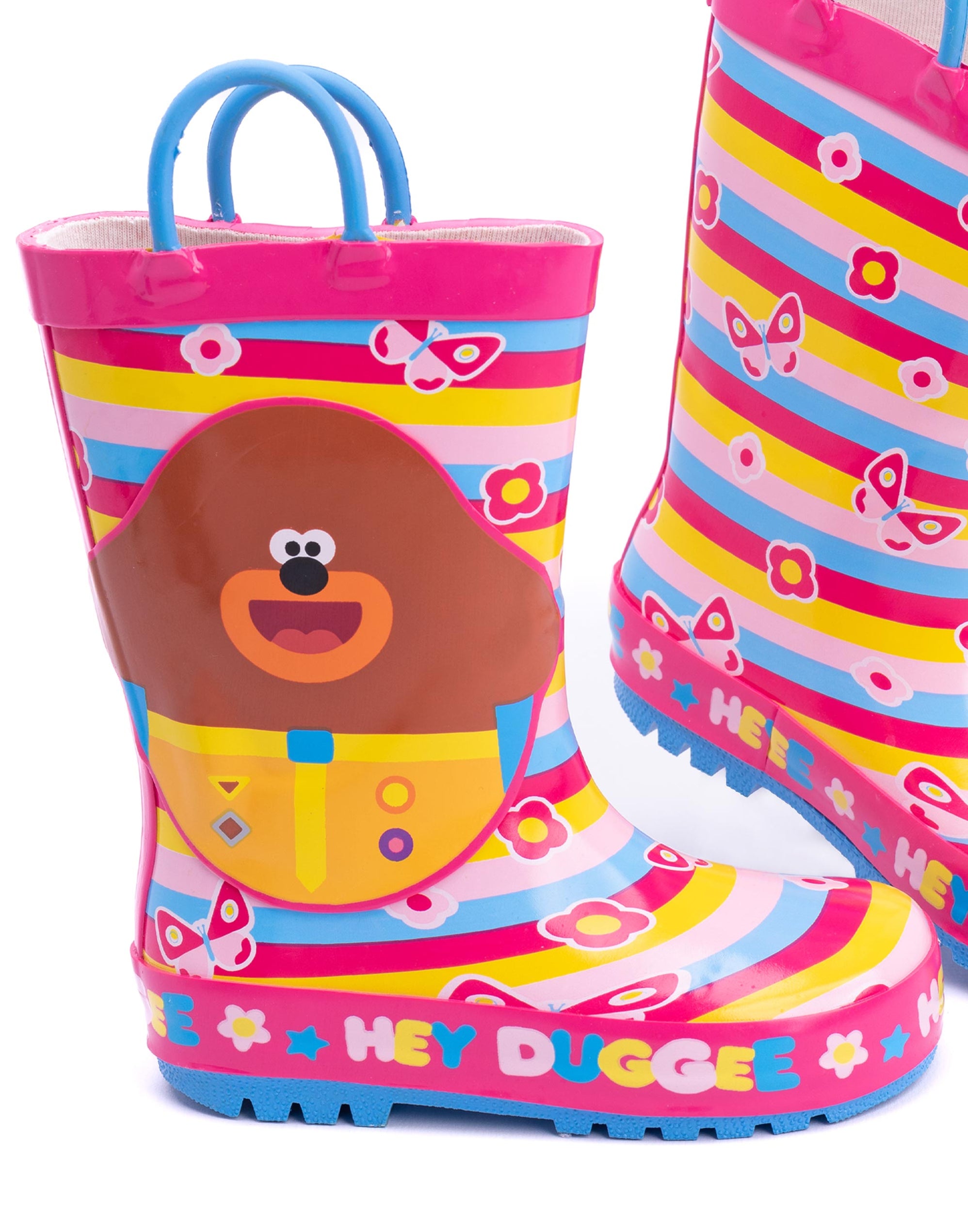 Hey Duggee Girls Wellies Children's Wellington Carry Handle Snow Boots