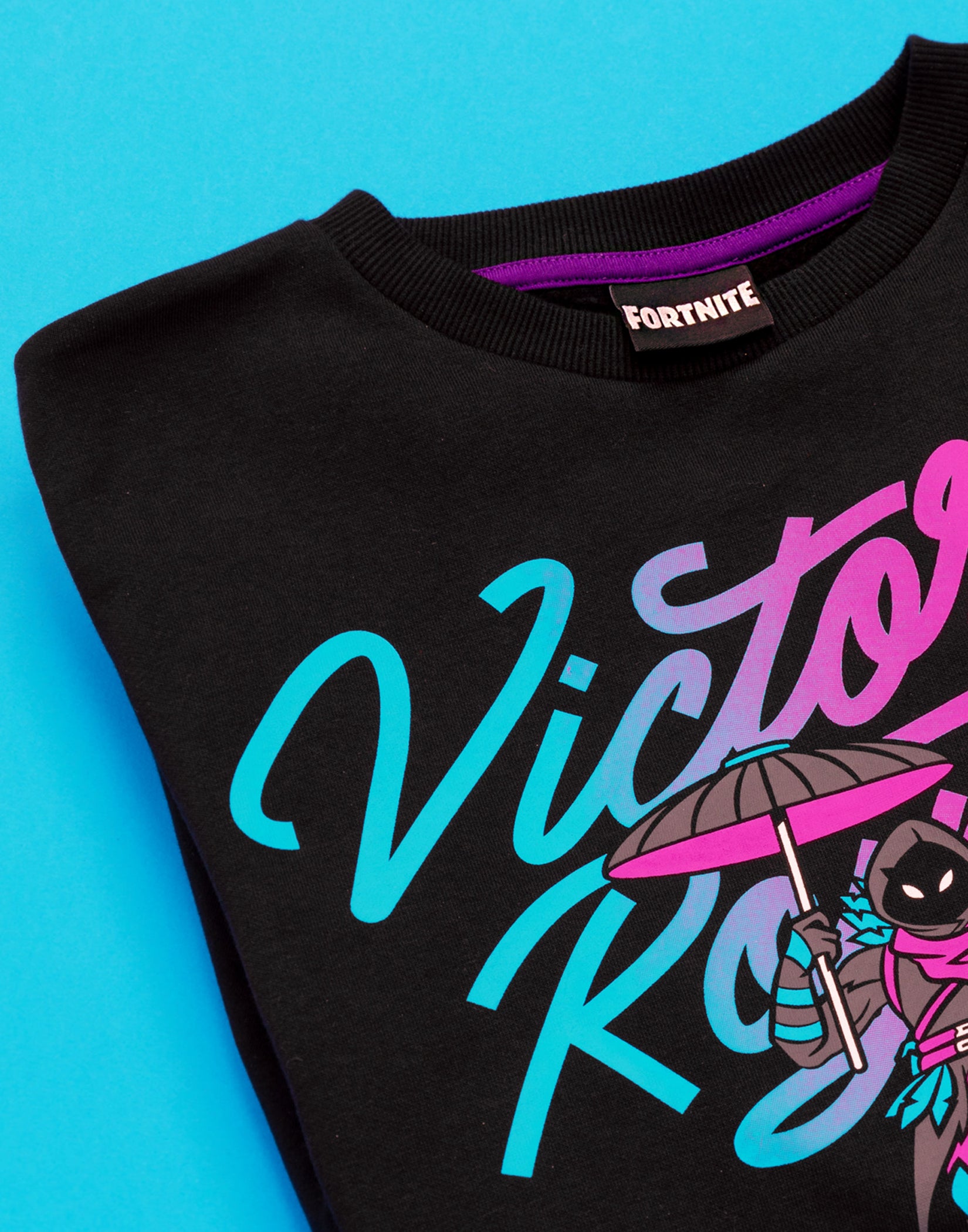 Fortnite Felpa Victory Royale Per Ragazzo – Ufficiale Epic Games, Taglie Da 10 A 16 Anni (XS:10, S:12, M:14, L:16 Anni), Interno Leggero