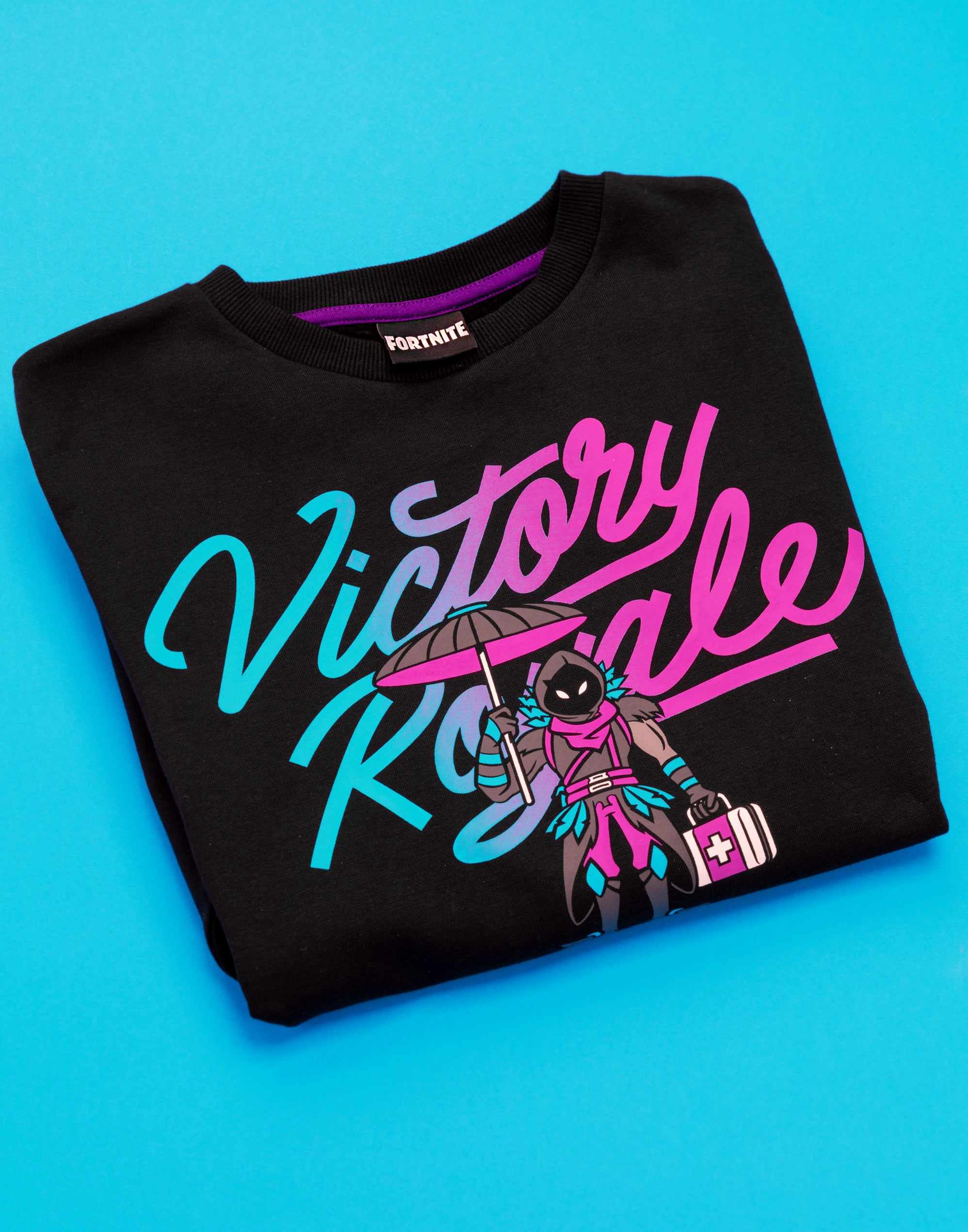 Fortnite Felpa Victory Royale Per Ragazzo – Ufficiale Epic Games, Taglie Da 10 A 16 Anni (XS:10, S:12, M:14, L:16 Anni), Interno Leggero