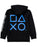Playstation Hoodie For Boys Games Logo Zipped - Black