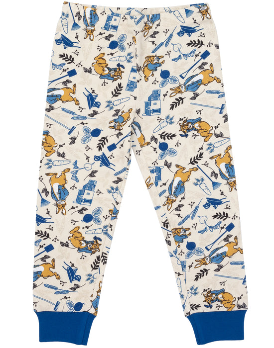 Peter Rabbit Kids Pyjamas Long Sleeves Top And Trousers Set — Vanilla ...