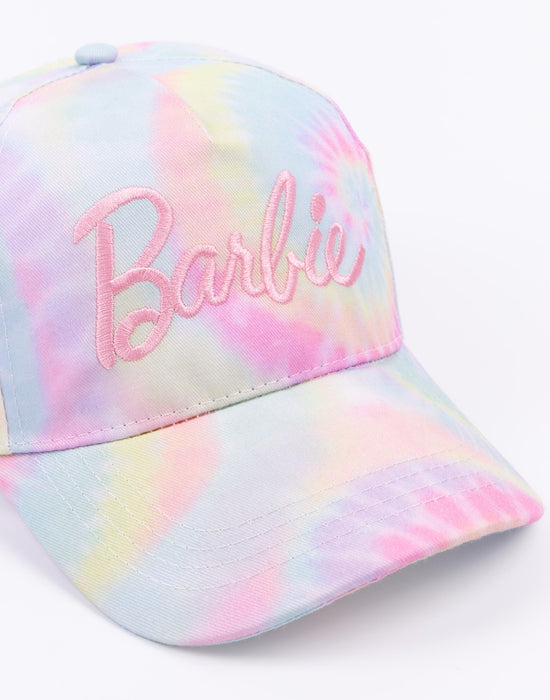 Barbie Girls Pink Rainbow Tie Dye Cap