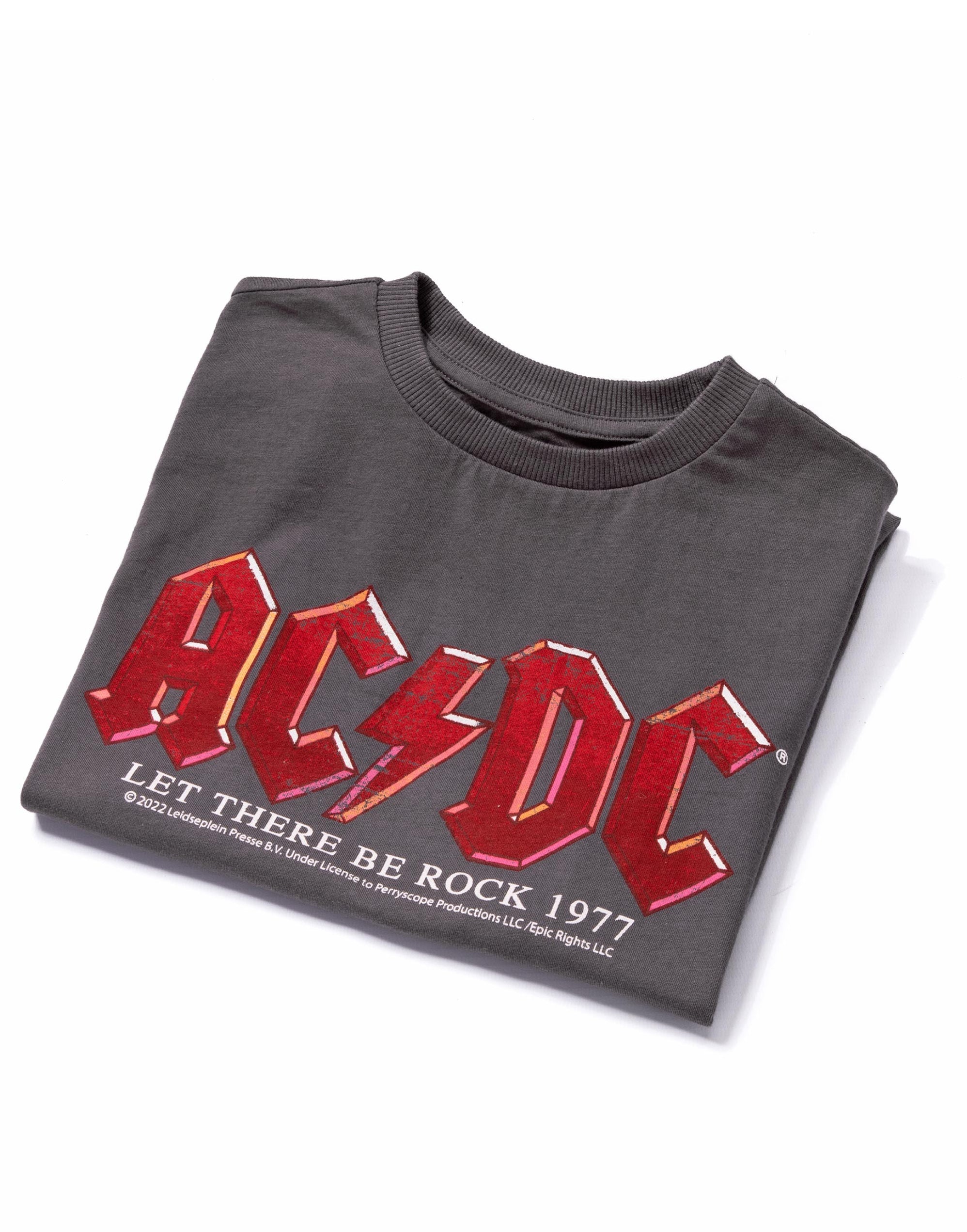 AC/DC Band T Shirt Kids - Charcoal — Vanilla Underground
