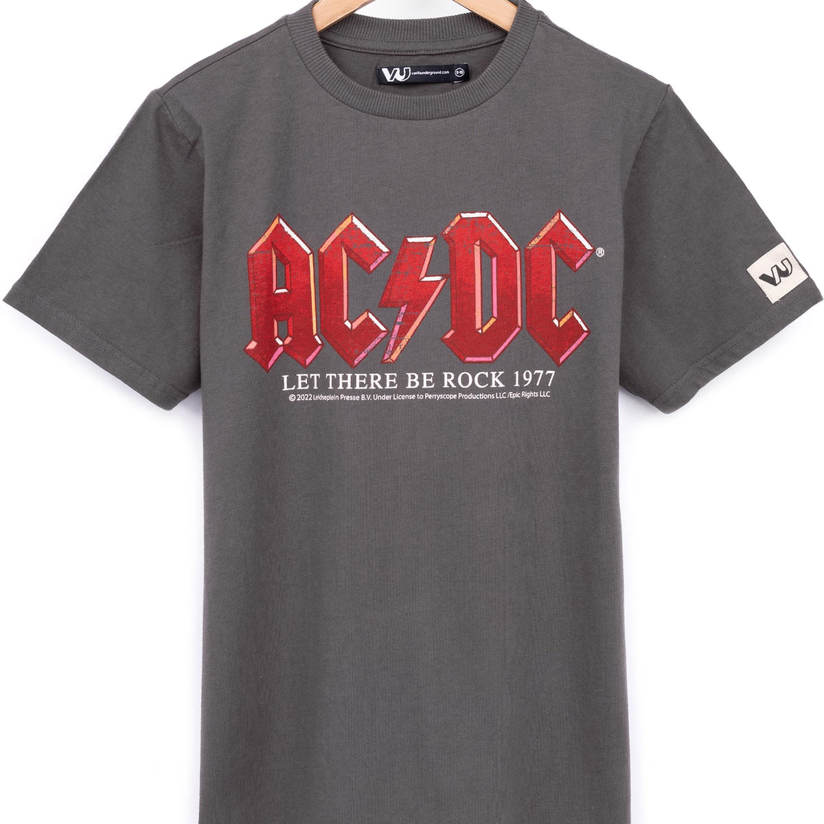 AC/DC Band T Shirt Kids - Charcoal — Vanilla Underground