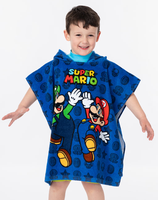 Super Mario Kids Towel Poncho