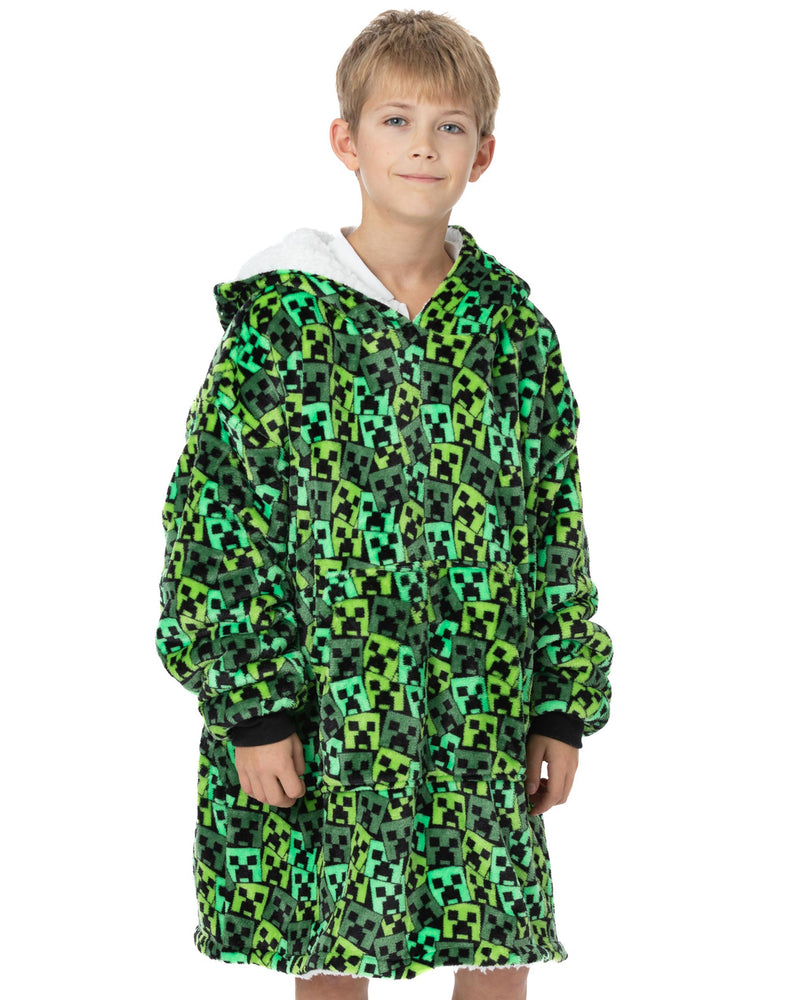 Minecraft Kids Oversized Blanket Hoodie — Vanilla Underground