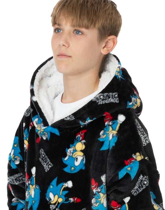 Sonic The Hedgehog Kids ‘VUddie’ Oversized Blanket Hoodie