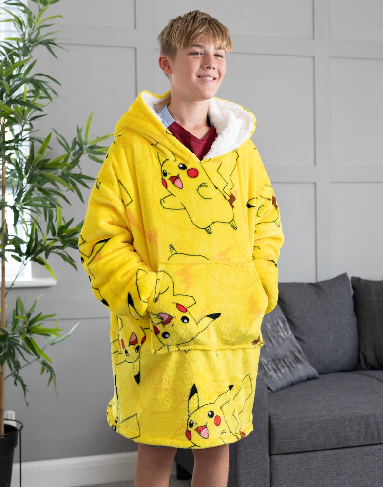 Pokemon Kids Vuddie Oversized Blanket Hoodie