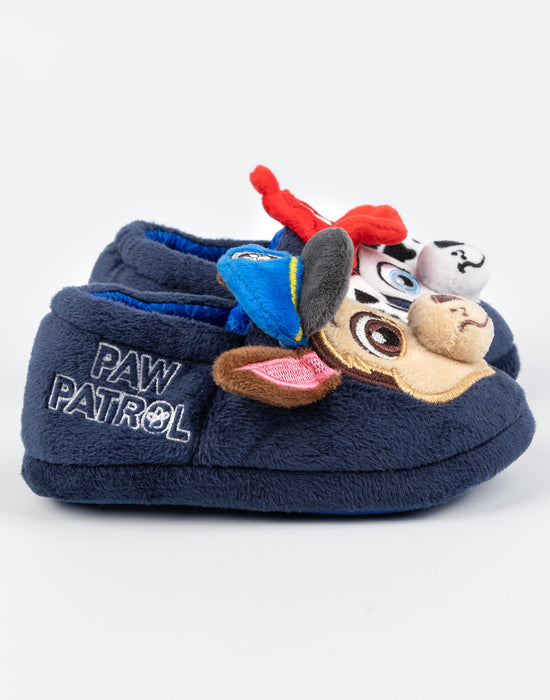 PAW Patrol Marshall and Chase 3D Ears Kids Slippers — Vanilla