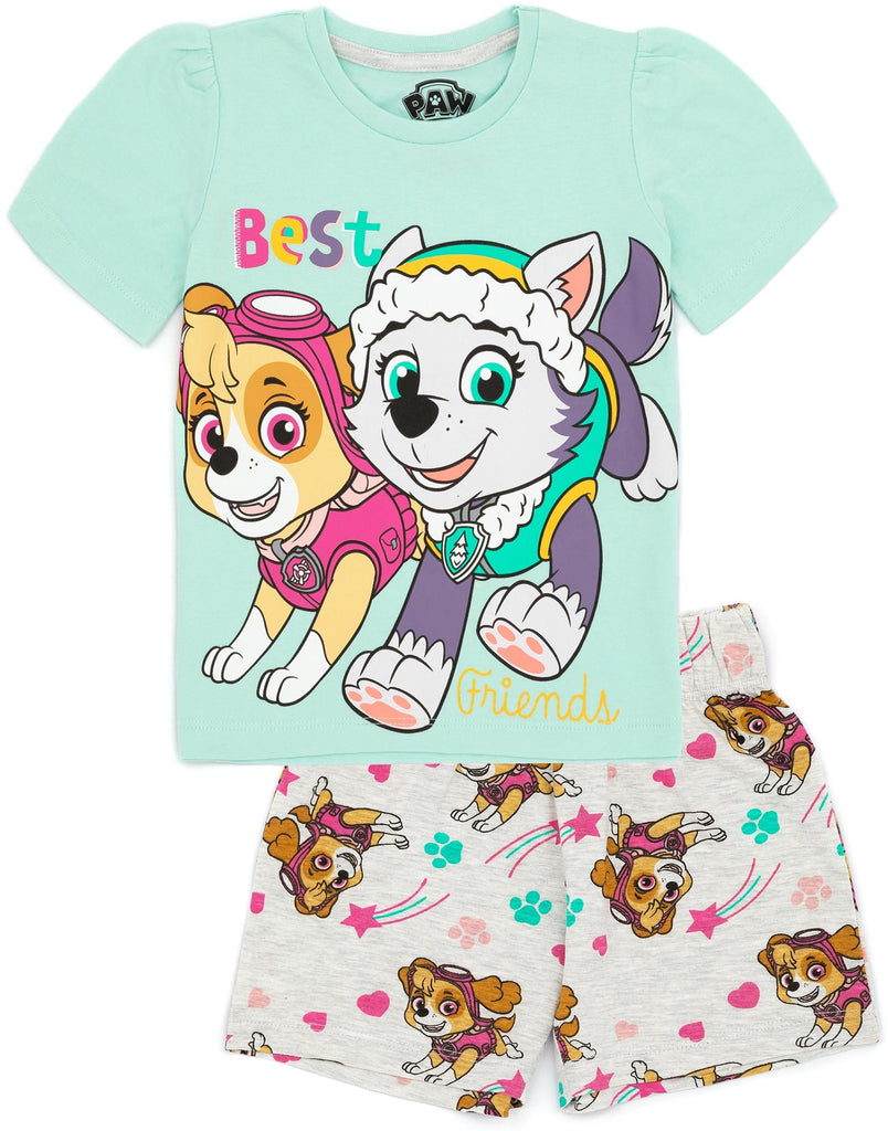 Pyjama Paw Patrol Fille - Modèle Skye - 100% Polyester - Manches Longues