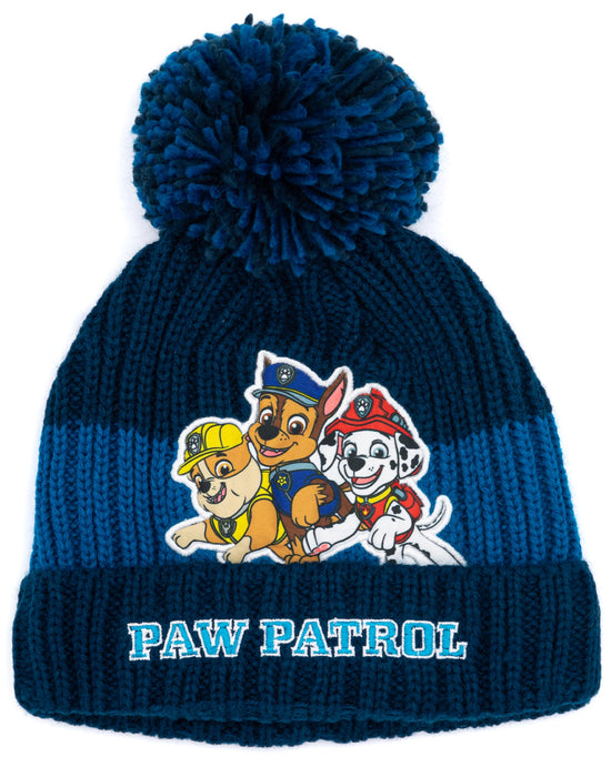 Paw Patrol Boys Knitted Hat and Gloves Set