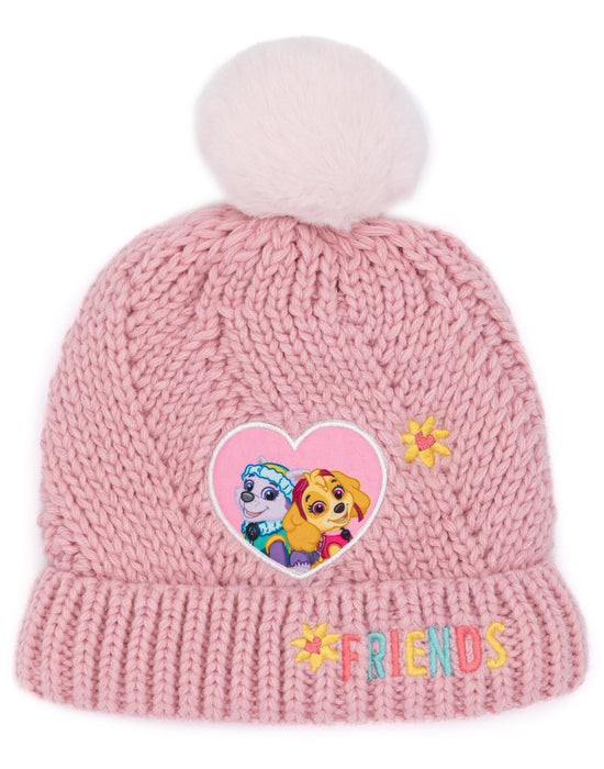 Paw Patrol Girls Knitted Hat and Glove Set