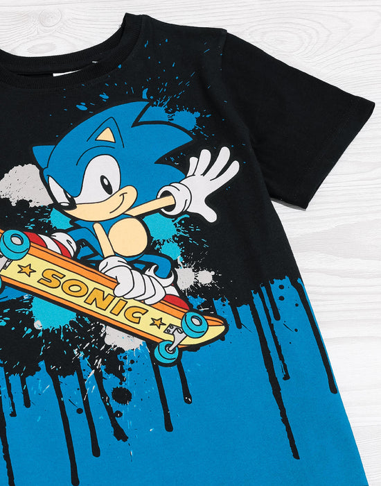 Sonic The Hedgehog Skater Kids T-Shirt