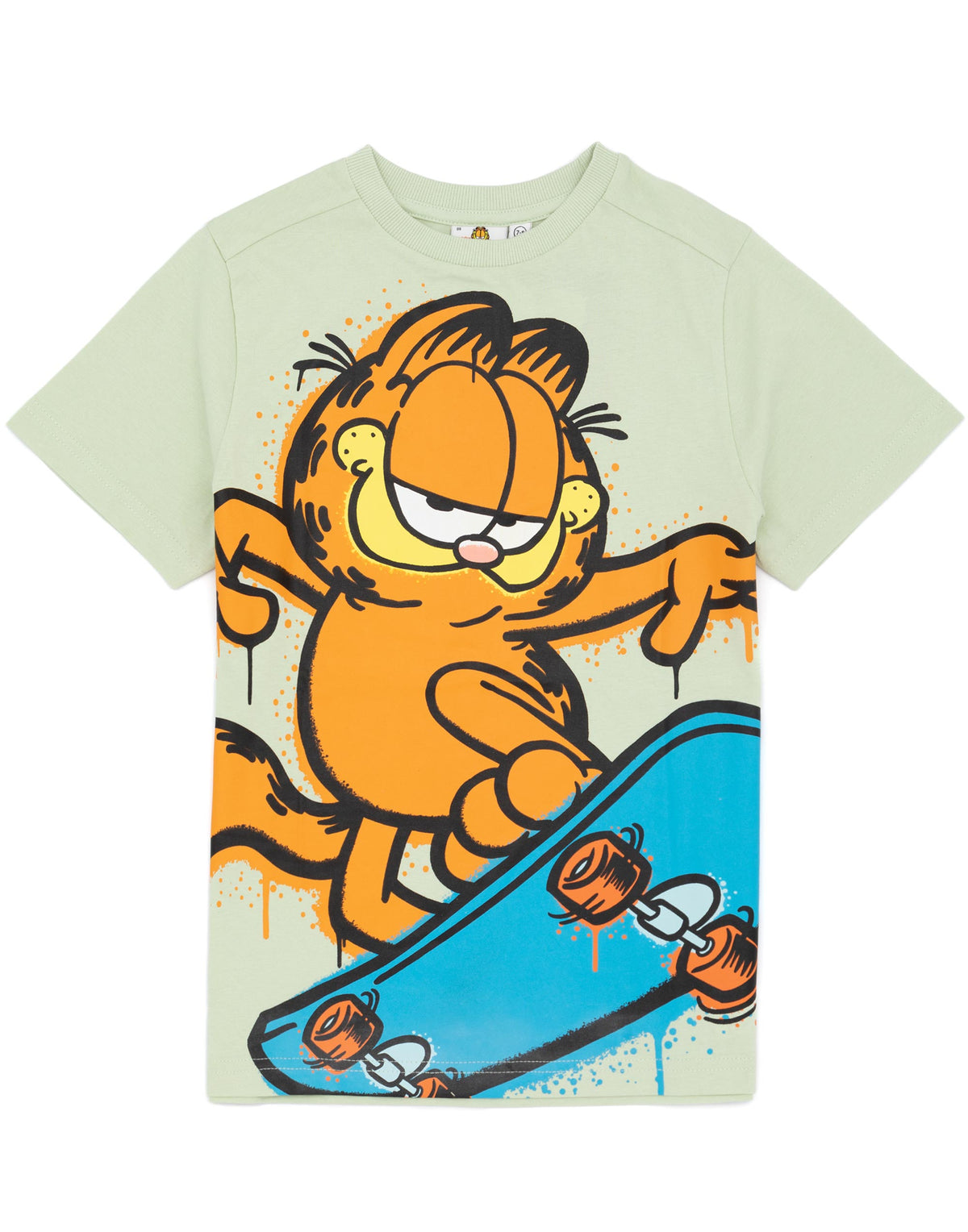 WIND AND SEA × GARFIELD SKATE BOARD Garfield Skateboard Kids T-Shirt — Vanilla Underground