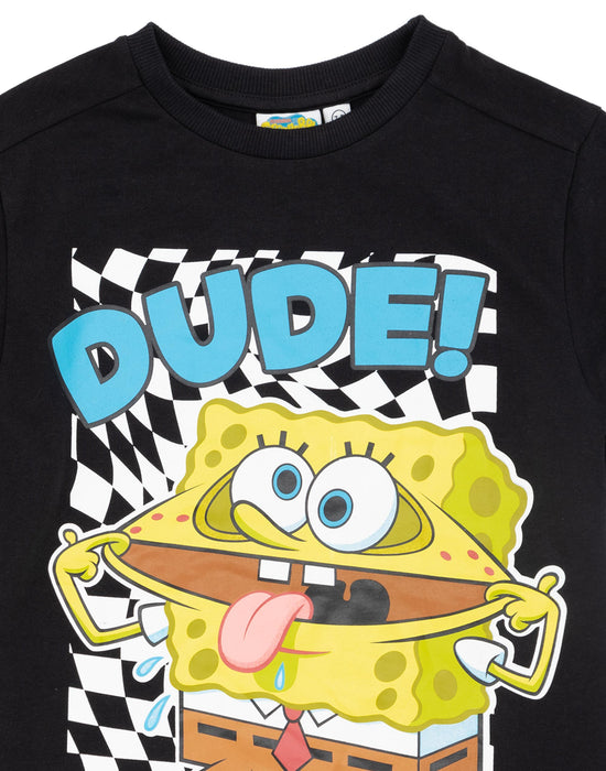 SpongeBob Boys Checker DUDE! Tshirt