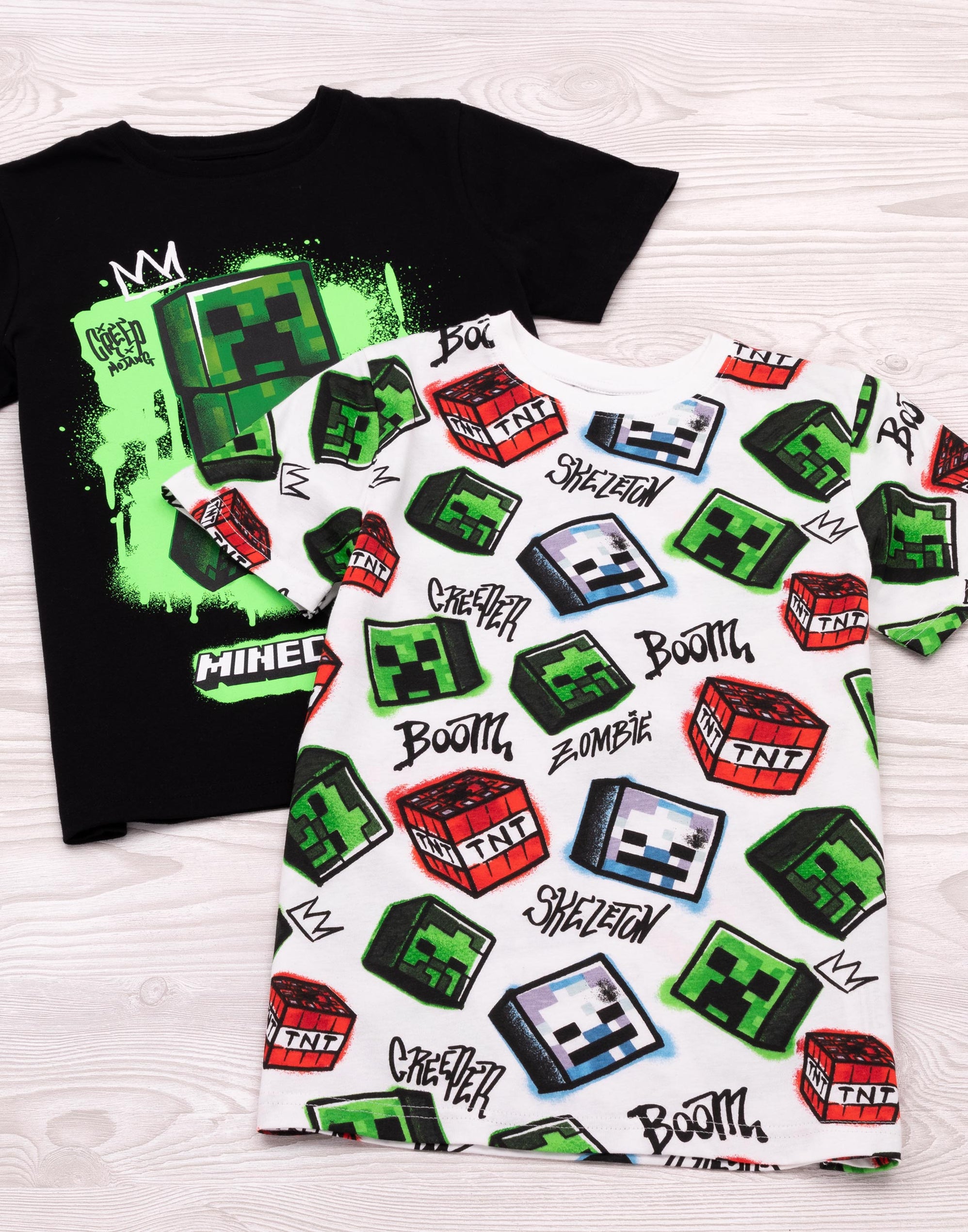 Minecraft Kids T-Shirts 2 Pack — Vanilla Underground