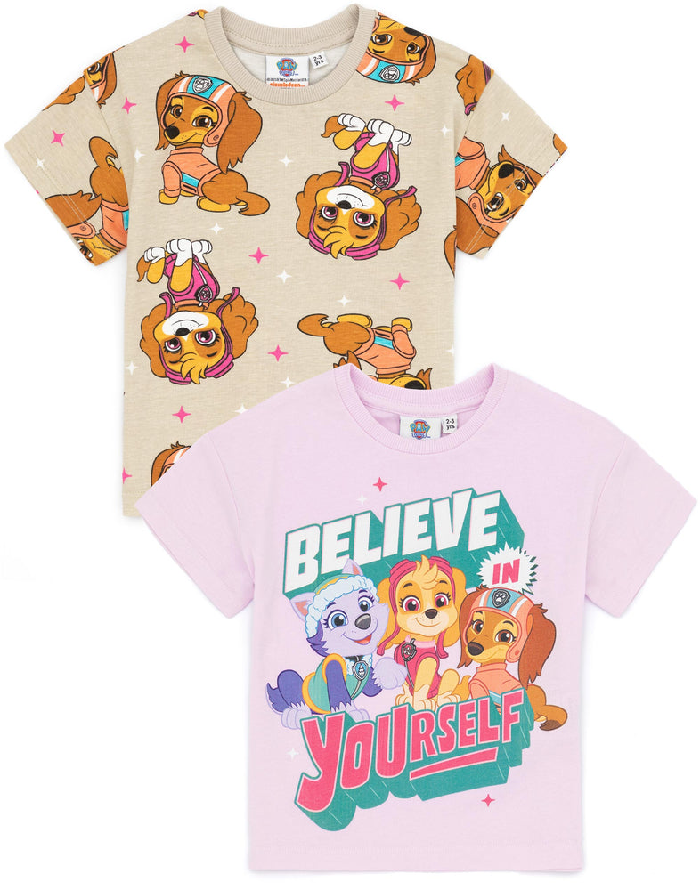 PAW Patrol Girls T-Shirts 2 Pack