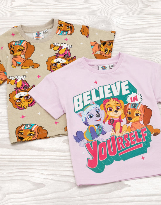 PAW Patrol Girls T-Shirts 2 Pack