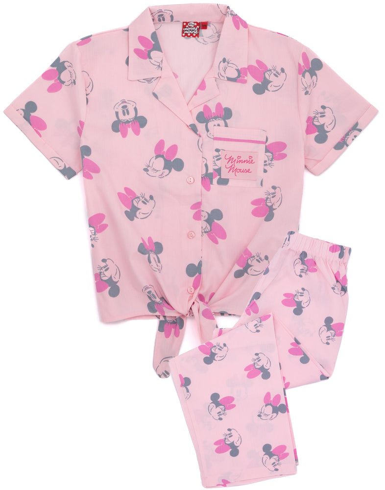 Disney Girls Pink Short Sleeve Pyjama Set