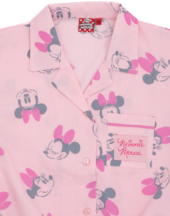 Disney Girls Pink Short Sleeve Pyjama Set