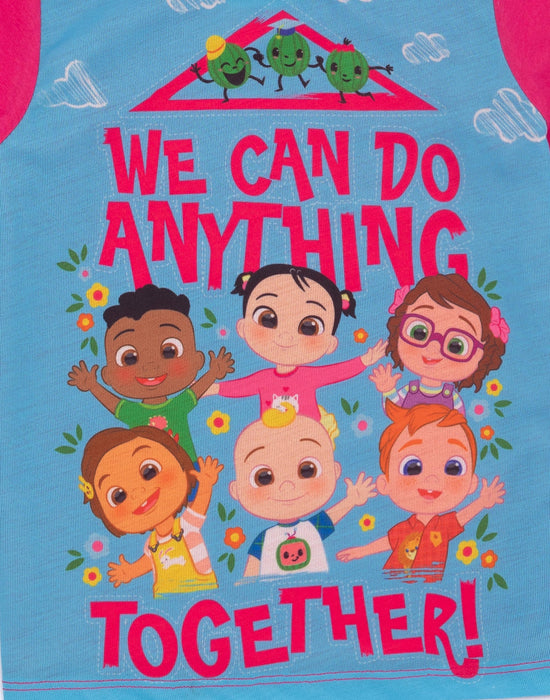 Cocomelon Pink Girls Long Sleeve Pyjama Set