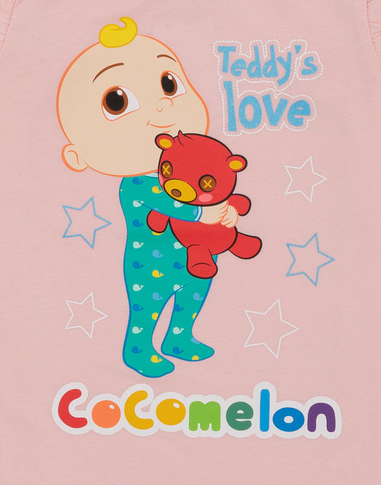 Cocomelon Girls Pink Long Sleeve Pyjama Set