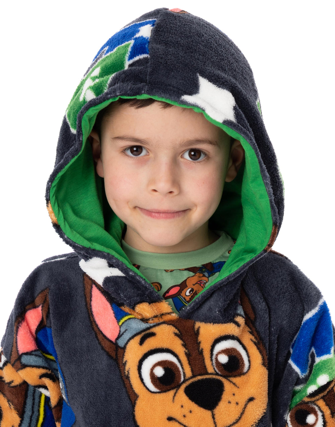 Boys Kids Paw Patrol Chase Coral Fleece Dressing Gown, Bathrobe