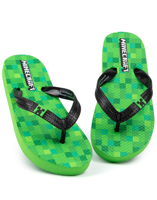 Minecraft Creeper Kids Summer Flip Flop Sandals