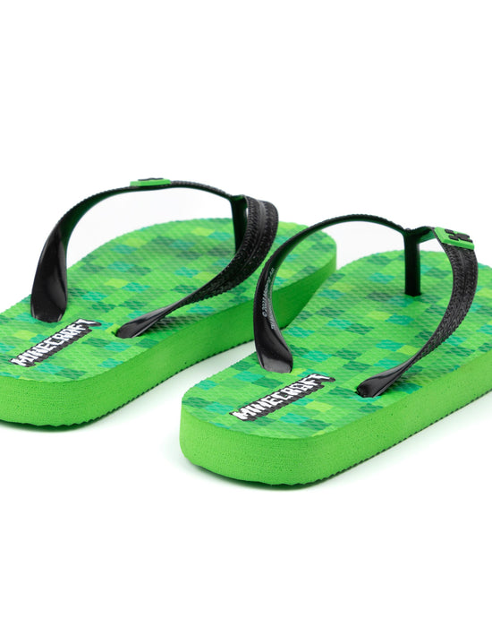 Minecraft Creeper Kids Summer Flip Flop Sandals