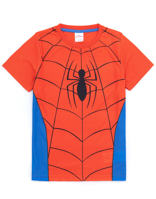 Marvel Spider-Man Boys 2 Pack T-Shirt Shorts Pyjamas
