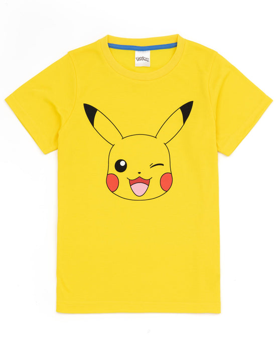 Pokemon Boys 2 Pack T-Shirt And Shorts Pikachu Pyjamas