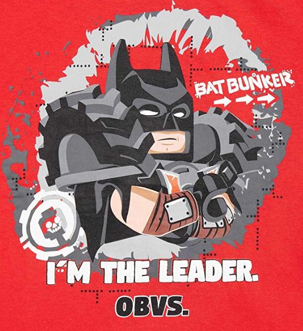 Lego Movie Batman I'm The Leader Obvs Boys T-shirt