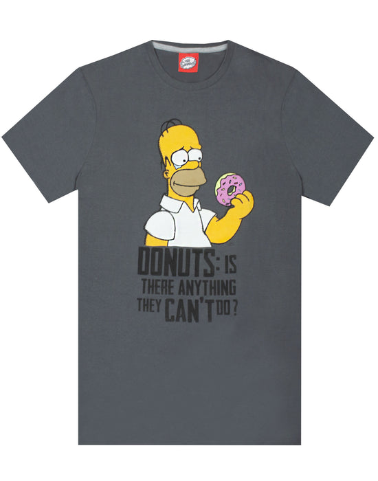 The Simpsons Men's Pyjamas Homer Donuts T-Shirt & Lounge Pants