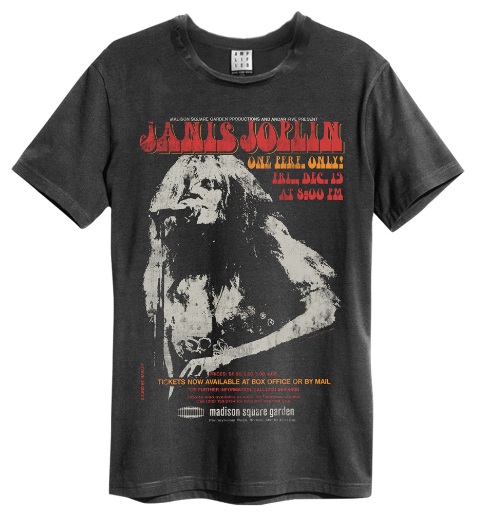 Amplified Janis Joplin Madison Square Gardens Mens T-Shirt