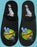 The Simpsons Itchy and Scratchy Show Men's Black Logo Slippers
